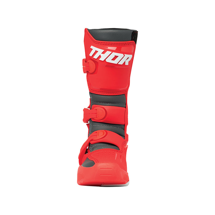 Motorcross Boots S24 Thor Mx Blitz Xr Youth Rd/Ch Size 1
