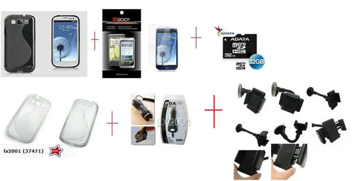 Samsung Galaxy S3 Case 32GB MicroSD Charger - LX2001 - Homewares, Outdoor, Phone Accessories, Cases, Speakers, Headphones + More -