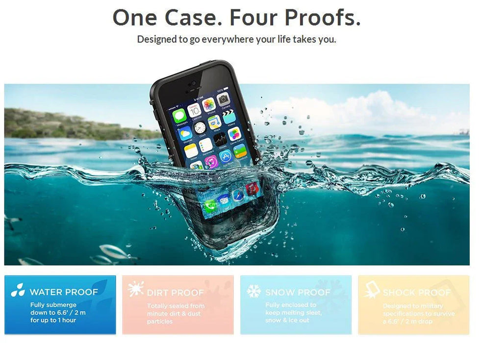 Apple iPhone 5S LifeProof Case - TouchID Fingerprint Compatible - LX2001 - Homewares, Outdoor, Phone Accessories, Cases, Speakers, Headphones + More -