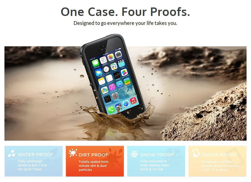 Apple iPhone 5S LifeProof Case - TouchID Fingerprint Compatible - LX2001 - Homewares, Outdoor, Phone Accessories, Cases, Speakers, Headphones + More -