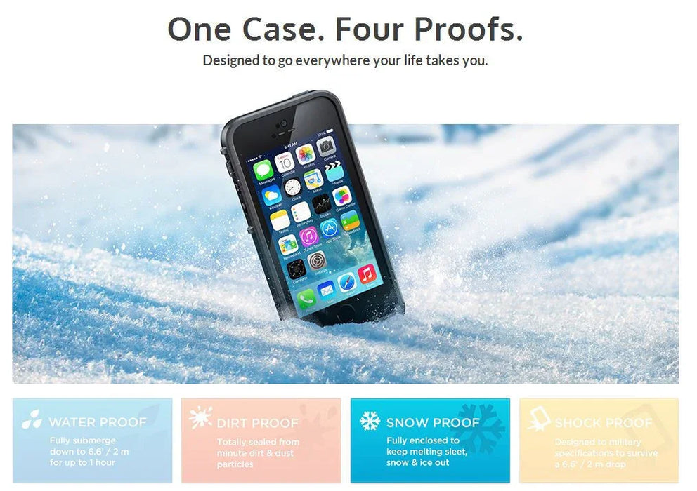 Apple iPhone 5S LifeProof Case - TouchID Fingerprint Compatible - LX2001 - Homewares, Outdoor, Phone Accessories, Cases, Speakers, Headphones + More -