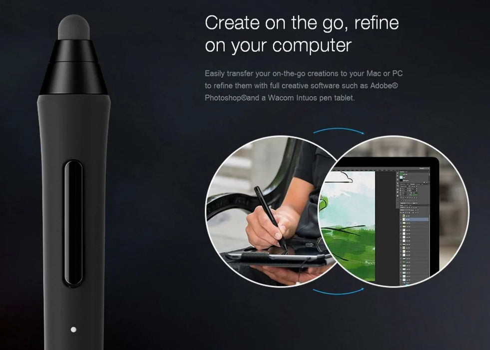 Wacom Intuos Creative Stylus Black for iPad CS-500P-K0-AX - LX2001 - Homewares, Outdoor, Phone Accessories, Cases, Speakers, Headphones + More -