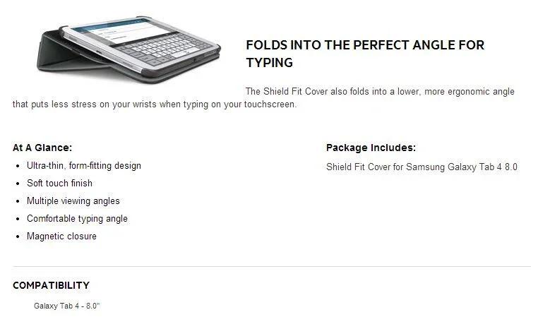 Samsung Galaxy Tab 4 8.0 Case MicroSD USB Combo - LX2001 - Homewares, Outdoor, Phone Accessories, Cases, Speakers, Headphones + More -