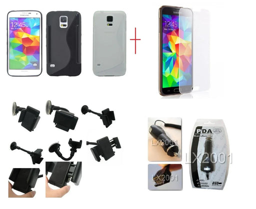 Samsung S5 Case Car Charger Kit Holder GLASS SP - LX2001 - Homewares, Outdoor, Phone Accessories, Cases, Speakers, Headphones + More -