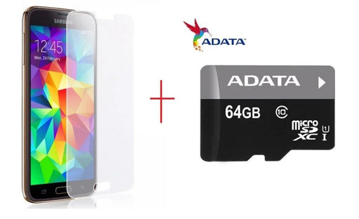 Samsung S5 GLASS Screen Protector + 32GB MicroSD - LX2001 - Homewares, Outdoor, Phone Accessories, Cases, Speakers, Headphones + More -