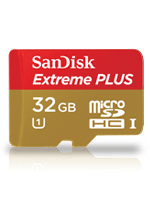Sandisk EXTREME PLUS 32GB MICRO SD 80 mbs 533X C10