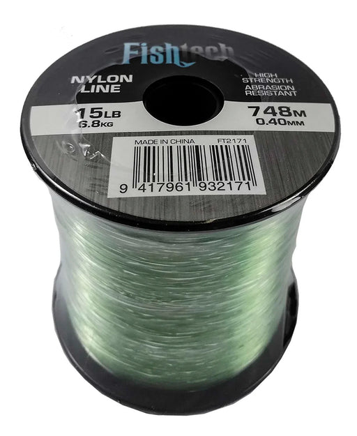 Fishtech 1/4 Pound Nylon Spool 15lb 748m - LX2001 - Homewares, Outdoor, Phone Accessories, Cases, Speakers, Headphones + More -