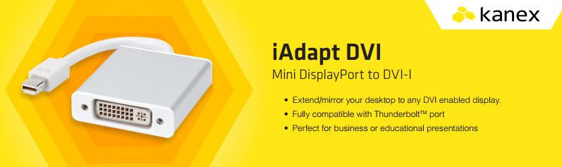 Kanex iAdapt DVI Mini DisplayPort to DVI D Adapter