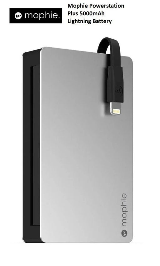 Mophie Powerstation Plus 5000mAh Lightning Battery 2948_PWRSTION-5CL-BL - LX2001 - Homewares, Outdoor, Phone Accessories, Cases, Speakers, Headphones + More -