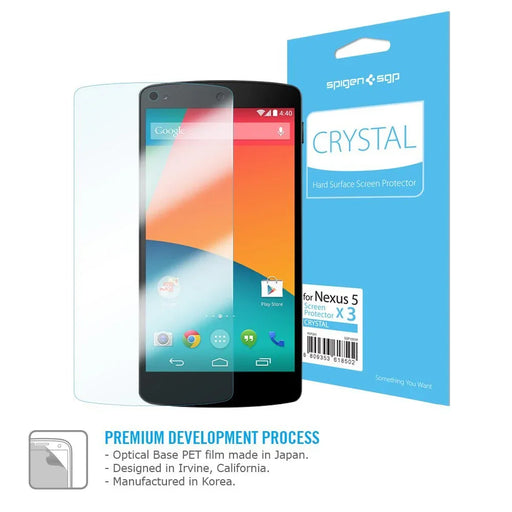 Spigen LG Nexus 5 Screen Protector Crystal SGP10559 - LX2001 - Homewares, Outdoor, Phone Accessories, Cases, Speakers, Headphones + More -