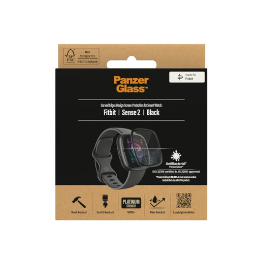 PanzerGlass Fitbit Sense 2 Glass Screen Protector - LX2001 - Homewares, Outdoor, Phone Accessories, Cases, Speakers, Headphones + More -