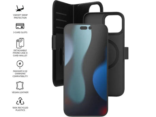 3SIXT Apple iPhone 15 Pro Max 6.7" Neo Wallet Case - Black - LX2001 - Homewares, Outdoor, Phone Accessories, Cases, Speakers, Headphones + More -