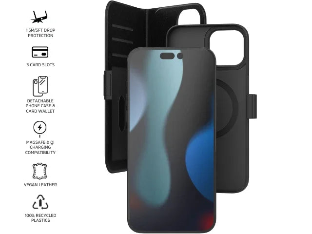 3SIXT Apple iPhone 15 Pro Max 6.7" Neo Wallet Case - Black - LX2001 - Homewares, Outdoor, Phone Accessories, Cases, Speakers, Headphones + More -