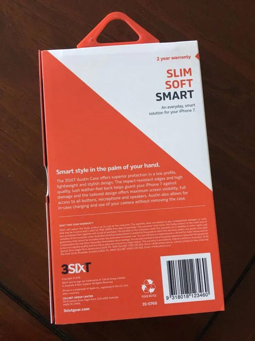 Apple iPhone 7 3SIXT Austin Case - Brown 3S-0768 - LX2001 - Homewares, Outdoor, Phone Accessories, Cases, Speakers, Headphones + More -