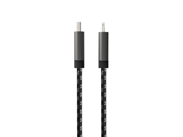 3SIXT Braided USB-C to Lightning 30cm Charge & Sync Cable - Black 3S-1382 9318018141419