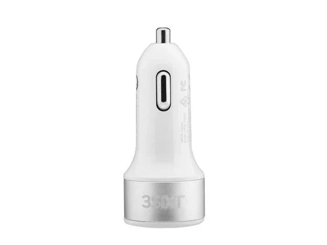3SIXT Dual USB FAST Car Charger 4.8A - White 3S-1026 9318018127772 - LX2001 - Homewares, Outdoor, Phone Accessories, Cases, Speakers, Headphones + More -