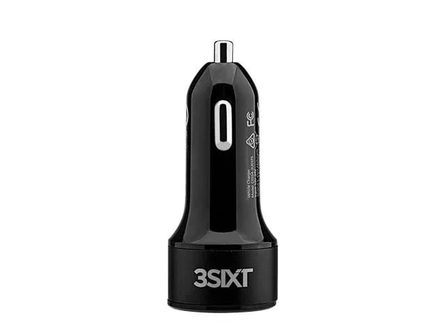 3SIXT Dual USB SUPER-FAST Car Charger 27W USB-C PD - Black 3S-1031 9318018127826 - LX2001 - Homewares, Outdoor, Phone Accessories, Cases, Speakers, Headphones + More -