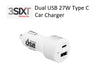 3SIXT Dual USB SUPER-FAST Car Charger 27W USB-C PD - White 3S-1032 9318018127833 - LX2001 - Homewares, Outdoor, Phone Accessories, Cases, Speakers, Headphones + More -