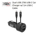 3SIXT Dual USB SUPER-FAST Car Charger 27W USB-C PD w/ 1m USB-C Cable - Black 3S-1033 9318018127840 - LX2001 - Homewares, Outdoor, Phone Accessories, Cases, Speakers, Headphones + More -
