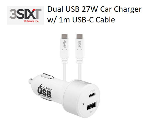 3SIXT_Dual_USB_SUPER-FAST_Car_Charger_27W_USB-C_PD_w_1m_USB-C_Cable_-_White_3S-1034_PROFILE_PIC_S1AG06T0BTG9.jpg
