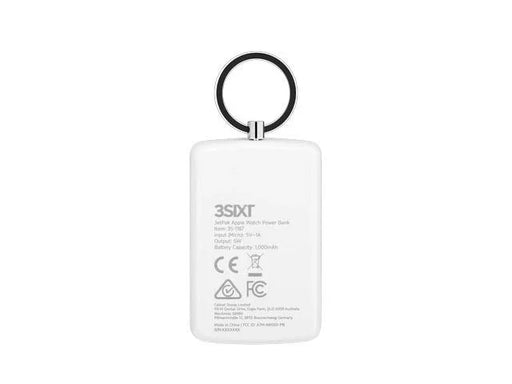 3SIXT JetPak Apple Watch 1000mAh Power Bank Keyring - White 3S-1187 9318018129738 - LX2001 - Homewares, Outdoor, Phone Accessories, Cases, Speakers, Headphones + More -