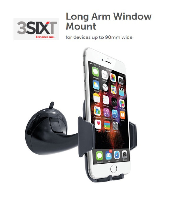 3SIXT Long Arm Grip Universal Smartphone Window Mount Car Kit Mount 3S-0564