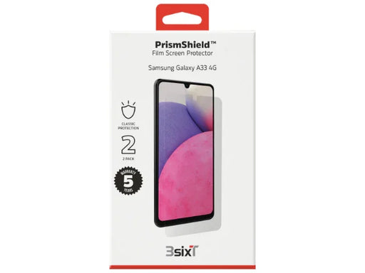 3SIXT Samsung Galaxy A33 5G 6.4" PrismShield Classic Glass Screen Protector - LX2001 - Homewares, Outdoor, Phone Accessories, Cases, Speakers, Headphones + More -