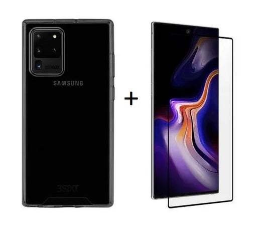 3SIXT Samsung Galaxy Note 20 Ultra 6.9" Case - Smokey Black & Screen Protector 3S-1216 3S-1936 9318018130024 9318018149354 - LX2001 - Homewares, Outdoor, Phone Accessories, Cases, Speakers, Headphones + More -