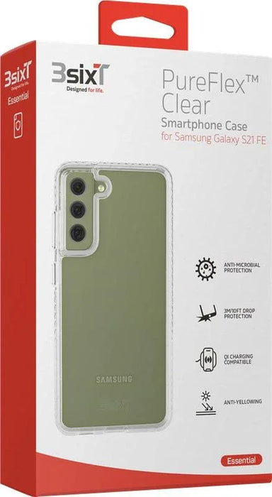 3SIXT Samsung Galaxy S21 FE 6.4" PureFlex Case - Clear 3S-2163 9318018152811 - LX2001 - Homewares, Outdoor, Phone Accessories, Cases, Speakers, Headphones + More -