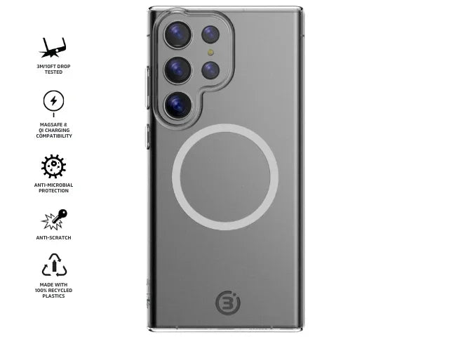 3SIXT Samsung Galaxy S24 Ultra 6.8" PureFlex+ Case - Clear - LX2001 - Homewares, Outdoor, Phone Accessories, Cases, Speakers, Headphones + More -