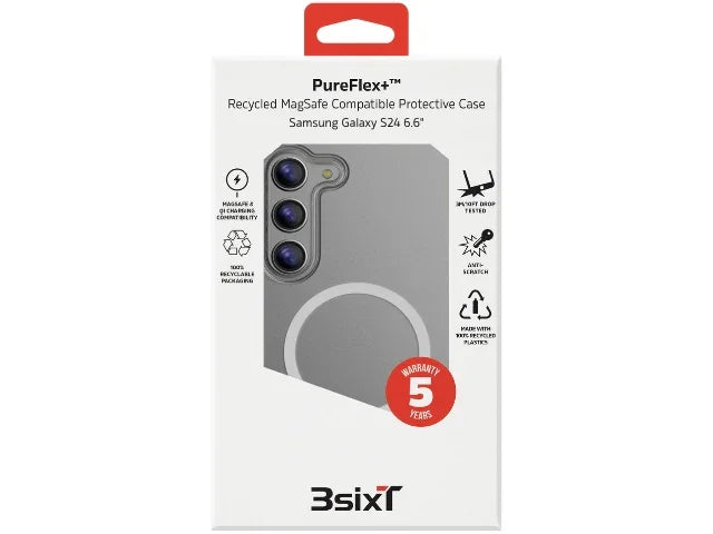 3SIXT Samsung Galaxy S24+ 6.7" PureFlex+ Case - Clear - LX2001 - Homewares, Outdoor, Phone Accessories, Cases, Speakers, Headphones + More -