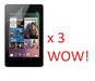3 x Asus Google Nexus 7 Screen Protector Film - LX2001 - Homewares, Outdoor, Phone Accessories, Cases, Speakers, Headphones + More -