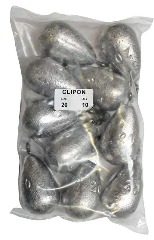 Clipon Sinker Bulk Pack 20oz (10 per pack) - LX2001 - Homewares, Outdoor, Phone Accessories, Cases, Speakers, Headphones + More -