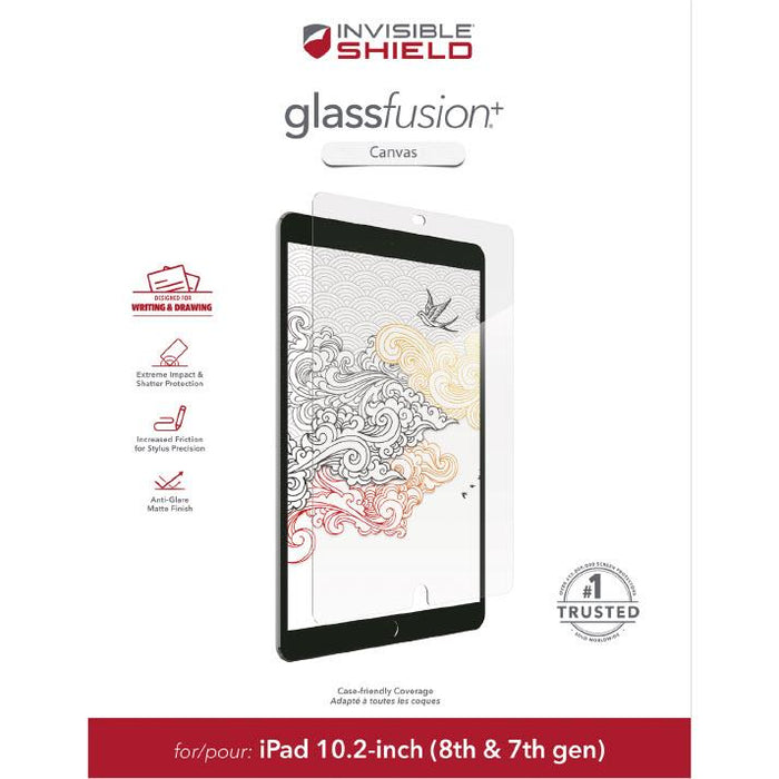 Zagg GlassFusion+ Canvas Glass Screen Protector for Apple iPad 10.2"