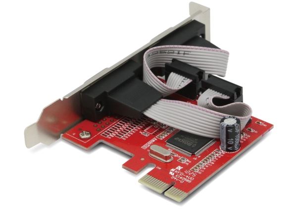 UNITEK 2 Port Serial PCI-E Card Includes Low Profile Brackets.