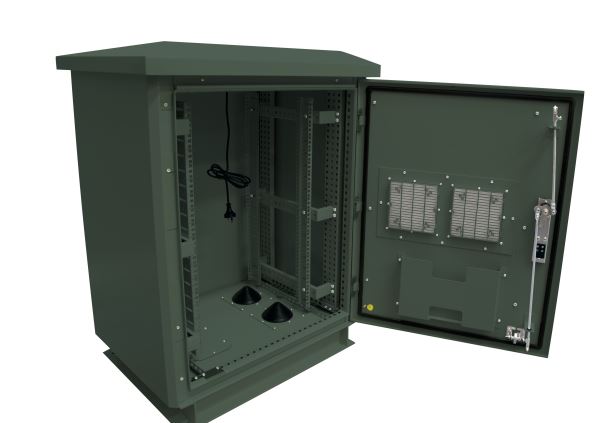 DYNAMIX 18RU Outdoor Freestanding Cabinet. (800 x 600 x 975mm external). IP45 ra