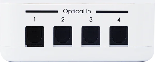 CYP 4 in 1 out TosLink Audio Switcher. 4x TosLink inputs, 1x TosLink output. Opt - LX2001 - Homewares, Outdoor, Phone Accessories, Cases, Speakers, Headphones + More -