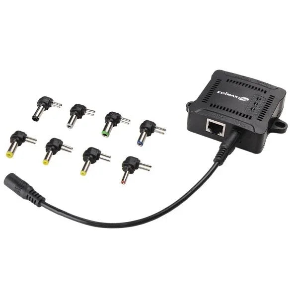EDIMAX Gigabit PoE+ Splitter. Adjustable output power 5, 9,12VDC. - LX2001 - Homewares, Outdoor, Phone Accessories, Cases, Speakers, Headphones + More -