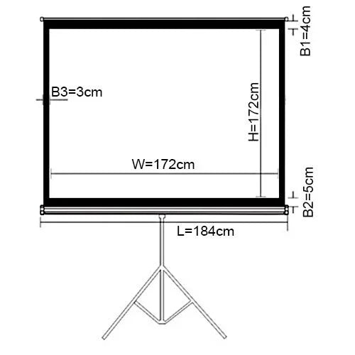 BRATECK 96'' Projector screen with Tripod. Perfect for education, commercial pre - LX2001 - Homewares, Outdoor, Phone Accessories, Cases, Speakers, Headphones + More -