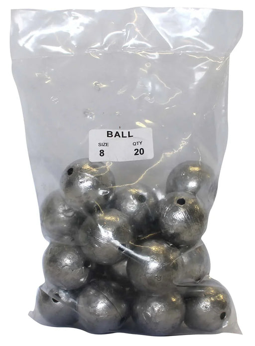 Ball Sinker Bulk Pack 8oz (20 per pack) - LX2001 - Homewares, Outdoor, Phone Accessories, Cases, Speakers, Headphones + More -