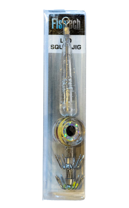 Fishtech LED Squid Jig - White Fishing