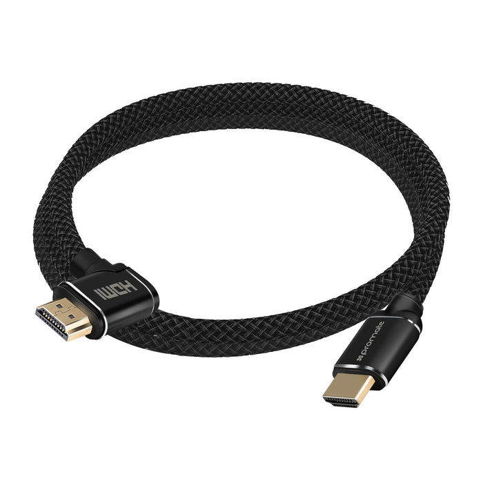 PROMATE 5m 4K HDMI right angle Cable. 24K Gold plated. High-speed Ethernet. 3D s