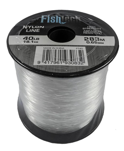 Fishtech 1/4 Pound Nylon Spool 40lb 283m - LX2001 - Homewares, Outdoor, Phone Accessories, Cases, Speakers, Headphones + More -