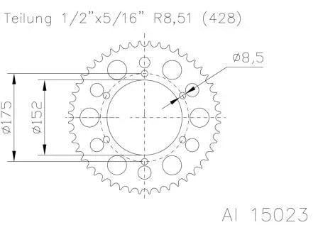 *SPROCKET REAR ESJOT YAMAHA DT125R TDR125 DT125X DT200R 88-06 49T - LX2001 - Homewares, Outdoor, Phone Accessories, Cases, Speakers, Headphones + More -