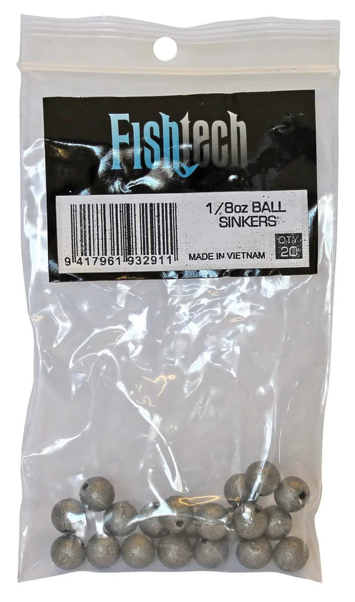Fishtech Ball Sinkers 1/8 oz (20 per pack) - LX2001 - Homewares, Outdoor, Phone Accessories, Cases, Speakers, Headphones + More -