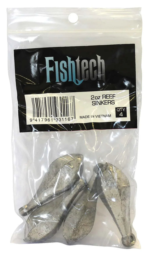 Fishtech Reef Sinkers 2oz (4 per pack) - LX2001 - Homewares, Outdoor, Phone Accessories, Cases, Speakers, Headphones + More -
