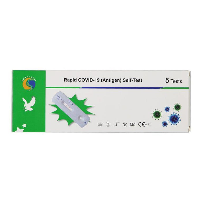 5 Pack - Healgen Rapid Antigen Test COVID-19 Test Coronavirus Test + KN95 Mask