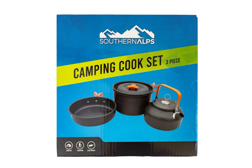 Camping Cook Set - 3pce - LX2001 - Homewares, Outdoor, Phone Accessories, Cases, Speakers, Headphones + More -
