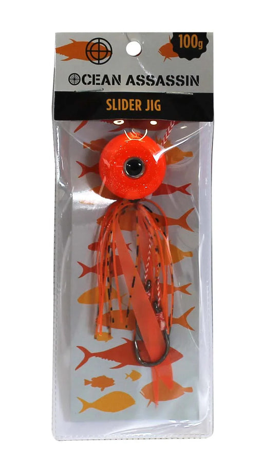 Ocean Assassin Slider Jig - Orange 100g - LX2001 - Homewares, Outdoor, Phone Accessories, Cases, Speakers, Headphones + More -