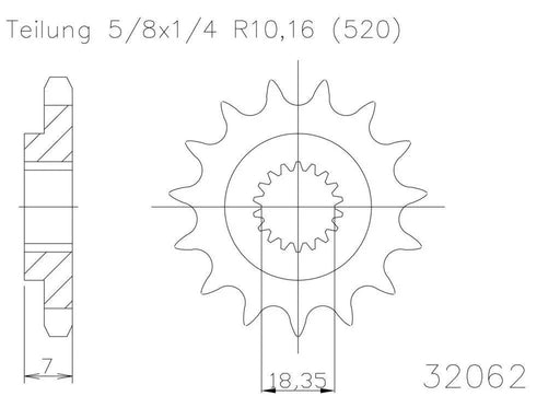 SPROCKET FRONT MOTO MASTER MADE IN HOLLAND RM125 83-13 RMZ250 07-12 13T - LX2001 - Homewares, Outdoor, Phone Accessories, Cases, Speakers, Headphones + More -